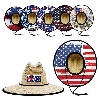 Picture of WIDE BRIM STRAW LIFEGUARD HATS