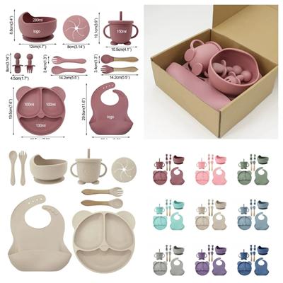 Picture of SILICON BABY FEEDING SET