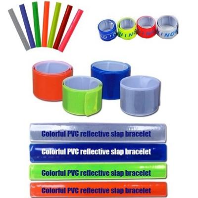 Picture of COLORFUL PVC REFLECTIVE SLAP BRACELET