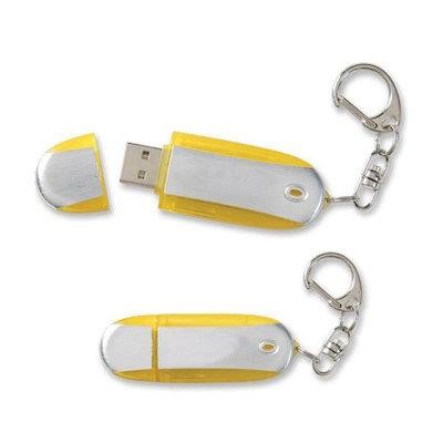 Picture of OVAL 1GB USB FLASH DRIVE with Keyring Chain