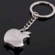 SILVER APPLE SHAPE KEYCHAIN image 2