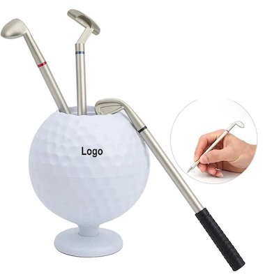 Picture of GOLF DESK TOP GIFT BALL PEN HOLDER