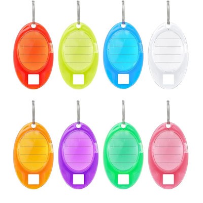 Picture of COLORFUL TOUGH PLASTIC KEYRING CHAIN TAGS