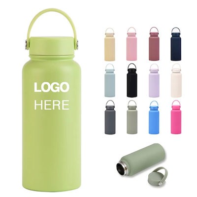 Picture of 40 OZ STAINLESS STEEL METAL TRAVEL BOTTLE