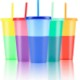 Picture of COLOR CHANGING CUP TUMBLERS with Lids Straws 