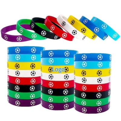Picture of FOOTBALL BALL CUSTOM SILICON WRISTBANDS