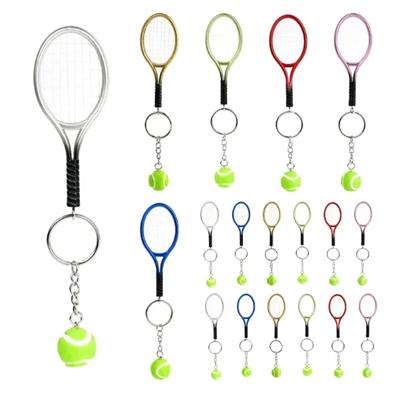 Picture of SIMULATED MINI TENNIS RACKET KEYRING CHAIN