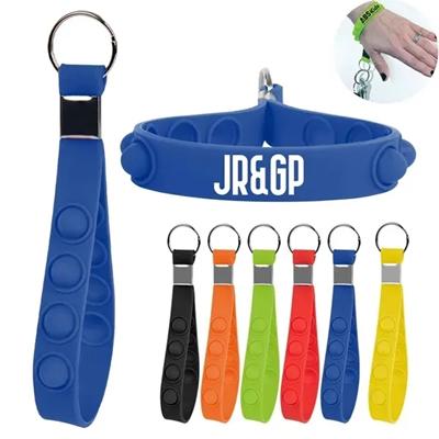 Picture of PUSH POP STRESS RELIEVER KEYRING CHAIN