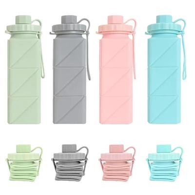 Picture of PORTABLE SILICON FOLDING OUTDOOR SPORTS WATER BOTTLE