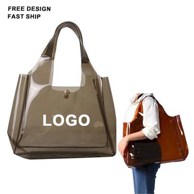 Picture of PVC JELLY VEST TOTE CLEAR TRANSPARENT BAG