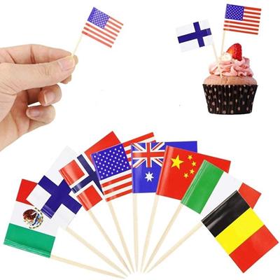 Picture of CUSTOM TOOTHPICK FLAG with 2 1 & 2 Inch Stick