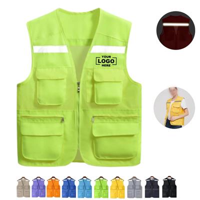 Picture of MULTI POCKET REFLECTIVE SAFETY VEST