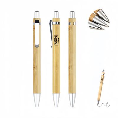 Picture of RETRACTABLE BAMBOO BALL PEN PEN
