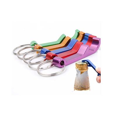 Picture of DELUXE PLAIN ALUMINUM CAN AND BOTTLE OPENER with Keyring