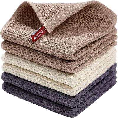 Picture of COTTON WAFFLE KITCHEN DISH CLOTH SOFT ABSORBENT EASY CLEAN