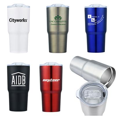 Picture of 18 OZ TRAVEL STAINLESS STEEL METAL VACUUM THERMAL INSULATED COFFEE CUP