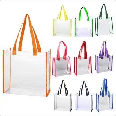 Picture of CLEAR TRANSPARENT STADIUM TOTE BAG.