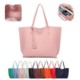 SOFT FAUX LEATHER TOTE SHOULDER BAG image 2