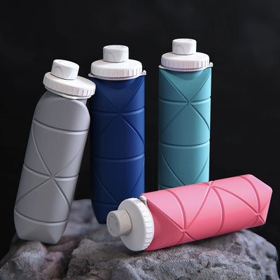 Picture of SILICONE FOLDING TRAVEL WATER BOTTLE.