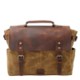 Picture of GENUINE LEATHER CANVAS VINTAGE SHOULDER BAG