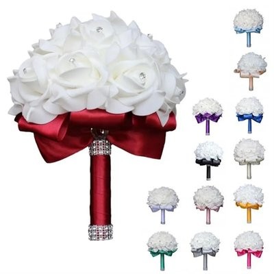 Picture of ARTIFICIAL WEDDING HOLDING BOUQUET FLOWERS