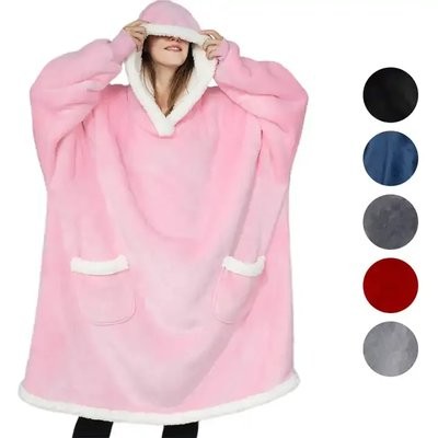 Picture of THE COMFY OVERSIZED MICROFIBRE SHERPA WEARABLE PICNIC BLANKET.