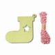 Picture of CHRISTMAS STOCKING WOOD PENDANT 10 PIECES SET