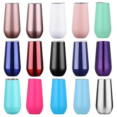 Picture of 16 OZ STAINLESS STEEL METAL EGG SHAPE THERMAL INSULATED CUP.