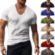 CUSTOM MEN V-NECK T-SHIRT image 2