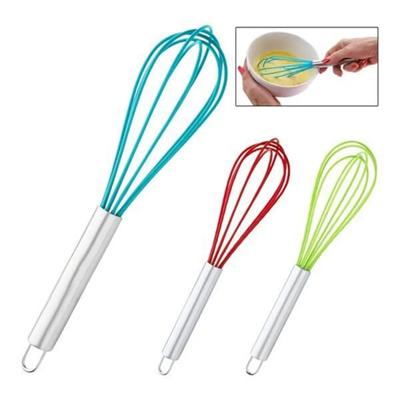 Picture of STAINLESS STEEL METAL HANDLED RUBBER WHISK
