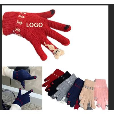 Picture of TOUCH SCREEN CHRISTMAS KITTY GLOVES