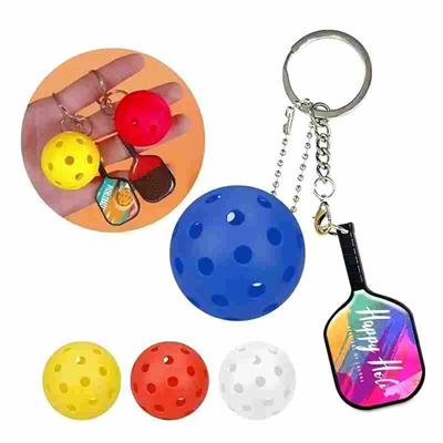 Picture of PICKLEBALL RACKET ZINC ALLOY KEYRING CHAIN