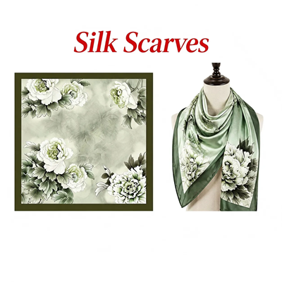 Picture of CUSTOM PRINTED ART SILK WRAP SCARF HAND HEMMED