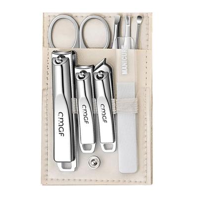Picture of STAINLESS STEEL METAL MANICURE SET with Leather Case