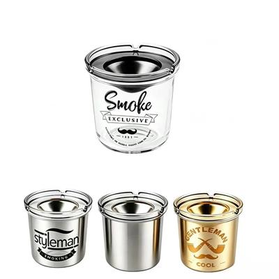 Picture of FUNNEL COVERED GLASS WINDPROOF ASH TRAY FOR CAR & OFFICE