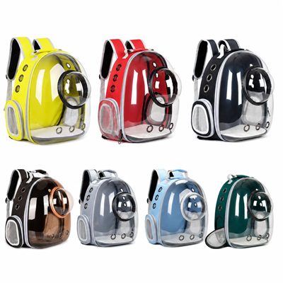 Picture of CLEAR TRANSPARENT SPACE CAPSULE PET BACKPACK RUCKSACK CARRIER