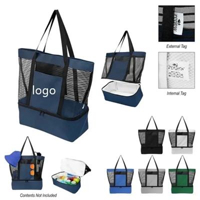 Picture of THERMAL INSULATED MESH COOLER LUNCH TOTE BAG
