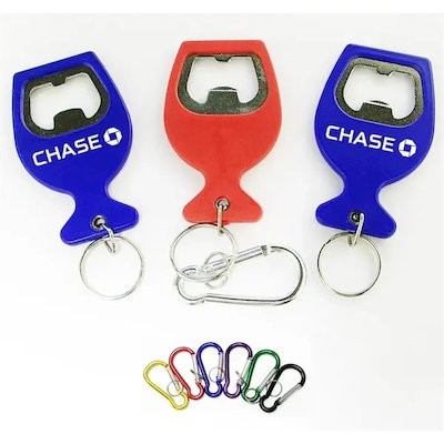 Picture of WINE CUP SHAPE BOTTLE OPENER with Split Keyring