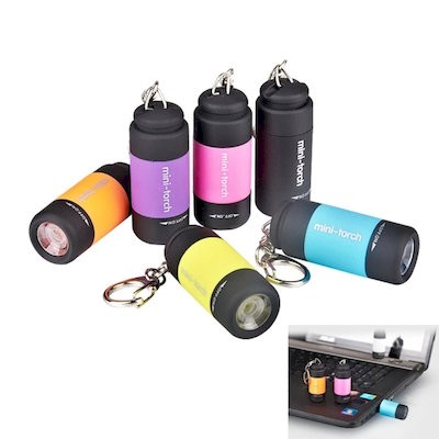 Picture of USB CHARGER MINI TORCH & TORCH with Keyring Chain