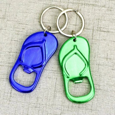 Picture of FLIP FLOP BEER BOTTLE OPENER KEYRING CHAIN