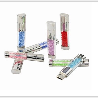 Picture of 1 GB LED CRYSTAL USB DRIVE 1600
