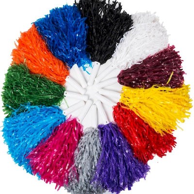 Picture of POM-POMS with Paddle for Sports Team Spirit Cheering