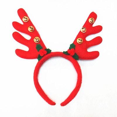 Picture of ANTLER CHRISTMAS HEAD BAND with Small Bell