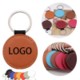 SIMULATED LEATHER ROUND KEYRING CHAIN image 2