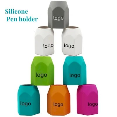 Picture of SILICON PEN HOLDER SIMPLE COLOR GEOMETRIC DESK TOP STORAGE