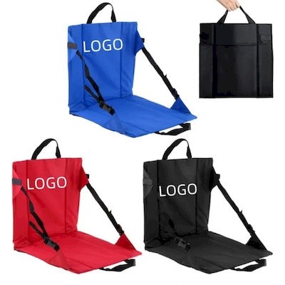 Picture of PORTABLE FOAM PADDED STADIUM CUSHION with Back Pouch