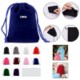 VELVET DRAWSTRING POUCH image 2