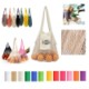 COLLAPSIBLE COTTON MESH TOTE image 2