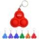 BUBBLE TRIANGULAR PUSH POP KEYRING CHAIN image 2