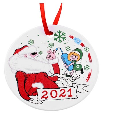 Picture of CHRISTMAS CERAMIC POTTERY PENDANT